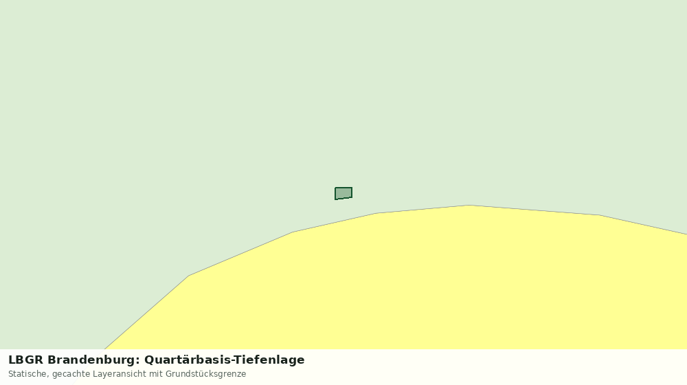 Statische Kartenansicht: LBGR Brandenburg: Quartärbasis-Tiefenlage