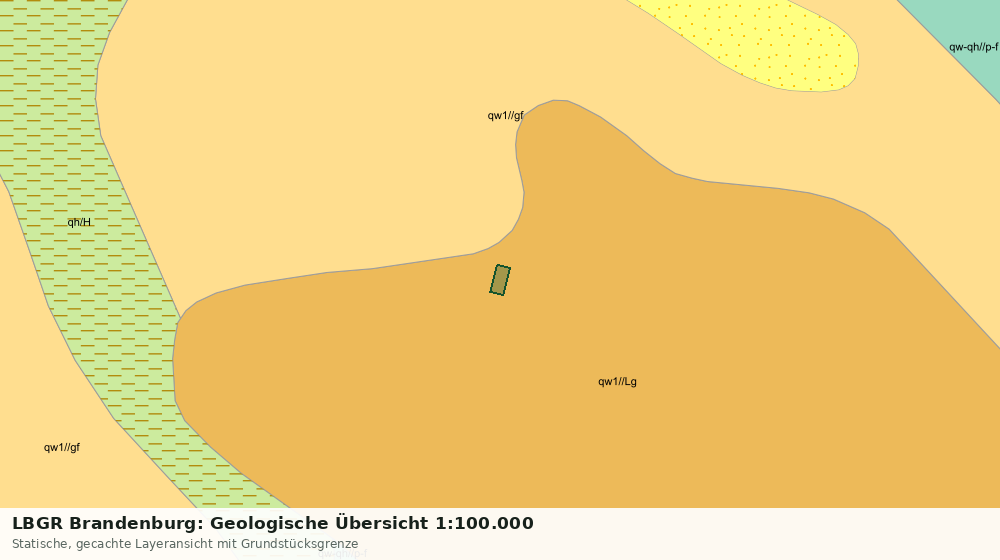 Statische Kartenansicht: LBGR Brandenburg: Geologische Übersicht 1:100.000