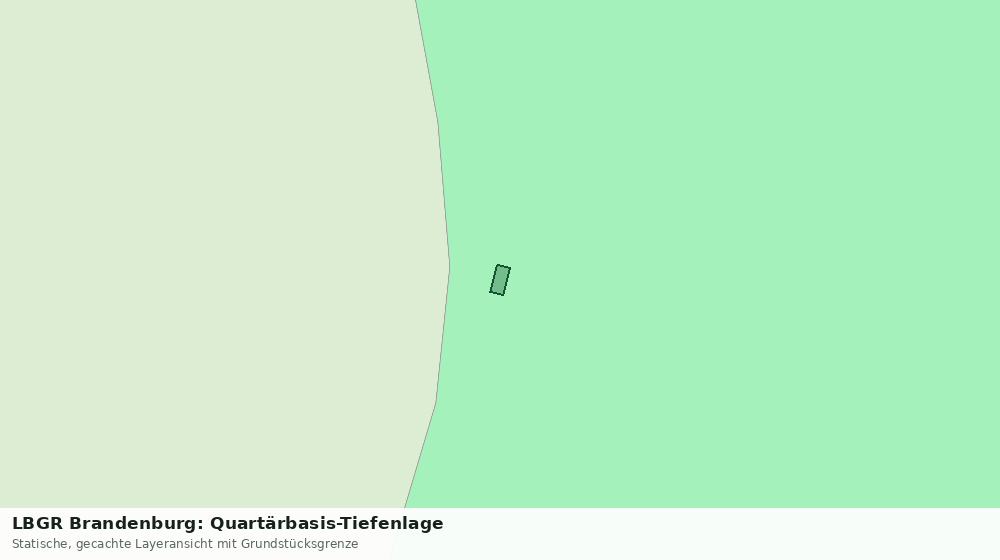 Statische Kartenansicht: LBGR Brandenburg: Quartärbasis-Tiefenlage