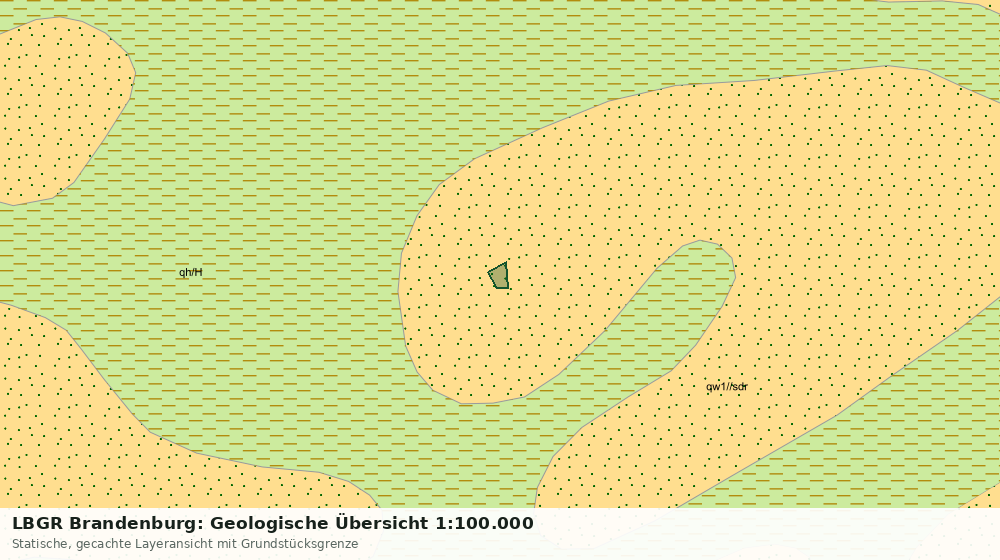 Statische Kartenansicht: LBGR Brandenburg: Geologische Übersicht 1:100.000