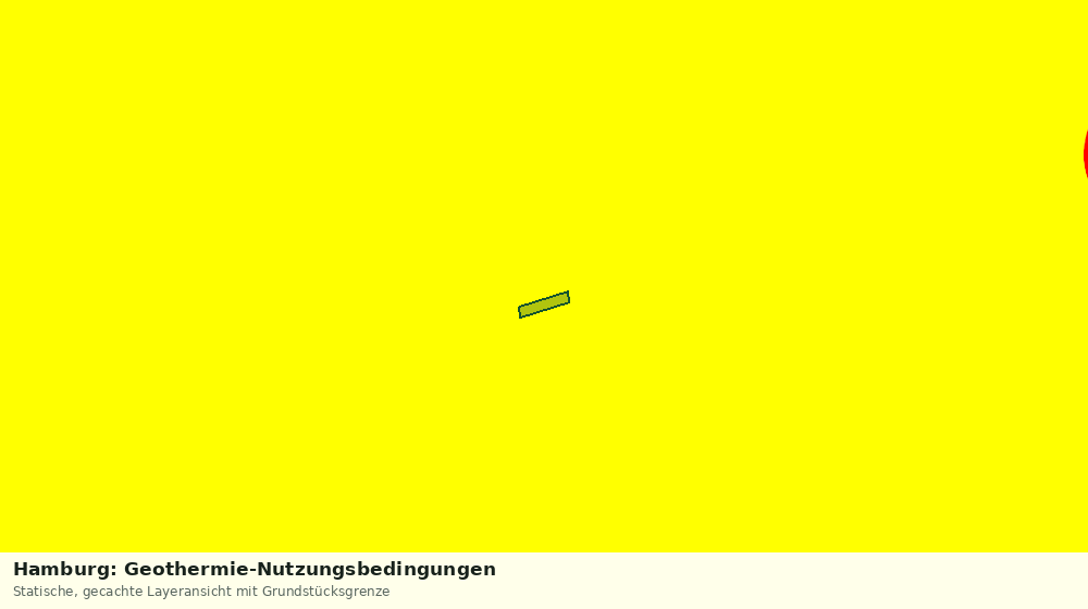 Statische Kartenansicht: Hamburg: Geothermie-Nutzungsbedingungen