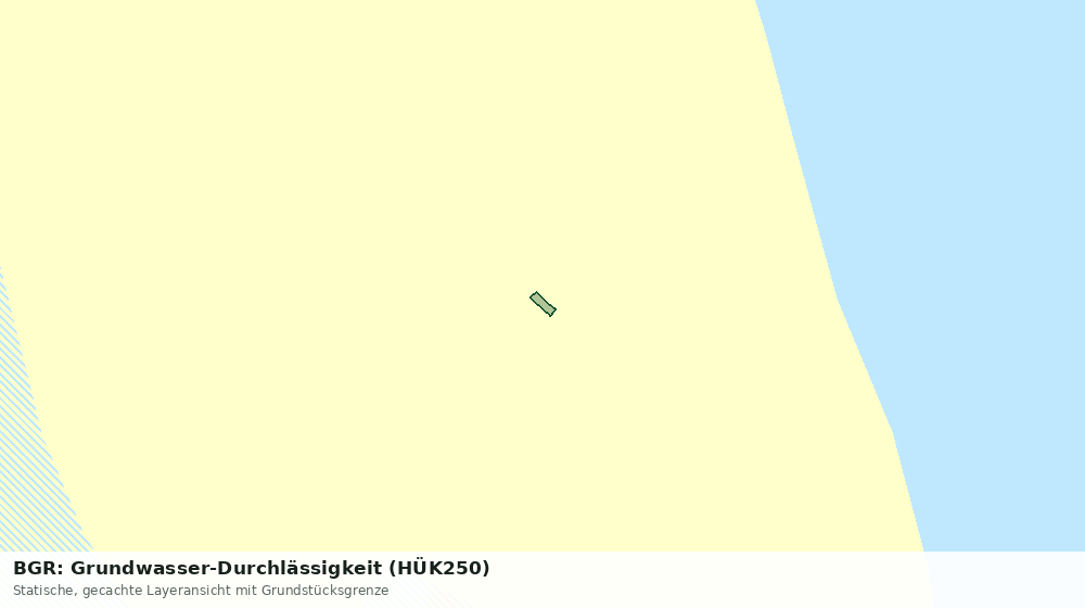 Statische Kartenansicht: BGR: Grundwasser-Durchlässigkeit (HÜK250)