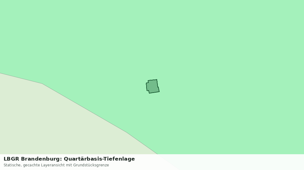 Statische Kartenansicht: LBGR Brandenburg: Quartärbasis-Tiefenlage