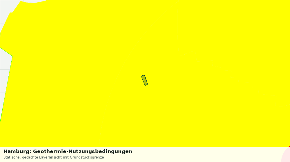 Statische Kartenansicht: Hamburg: Geothermie-Nutzungsbedingungen