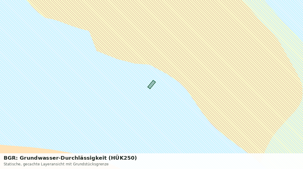 Statische Kartenansicht: BGR: Grundwasser-Durchlässigkeit (HÜK250)