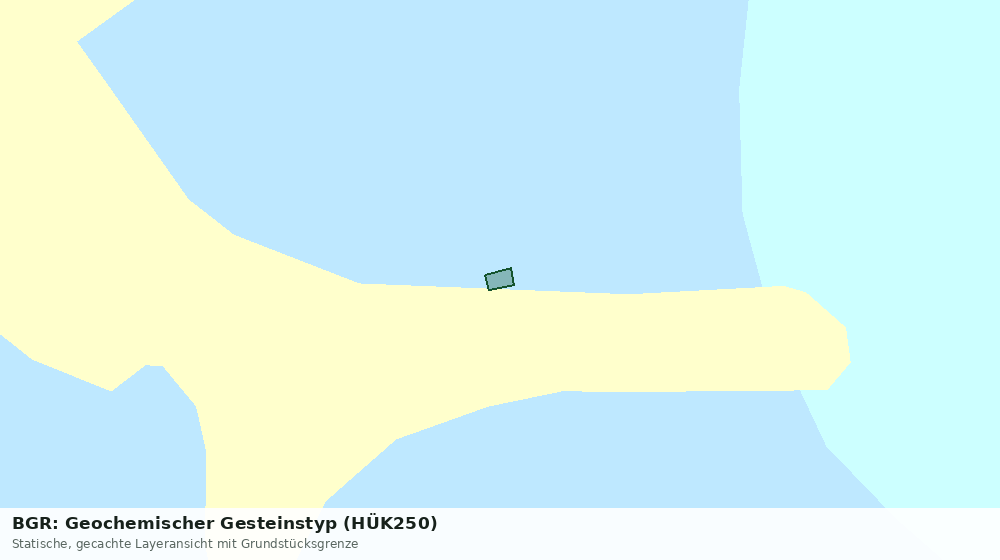 Statische Kartenansicht: BGR: Geochemischer Gesteinstyp (HÜK250)