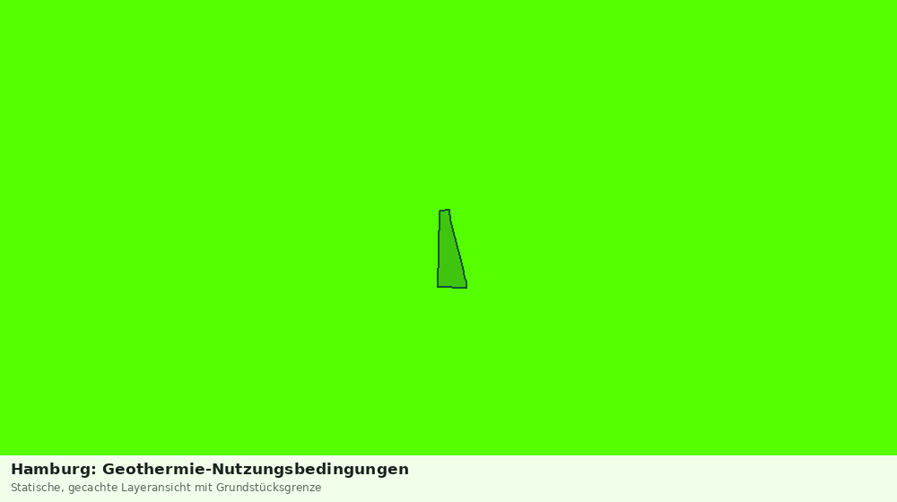 Statische Kartenansicht: Hamburg: Geothermie-Nutzungsbedingungen