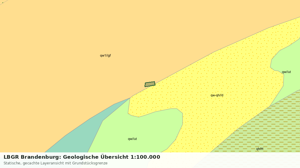 Statische Kartenansicht: LBGR Brandenburg: Geologische Übersicht 1:100.000