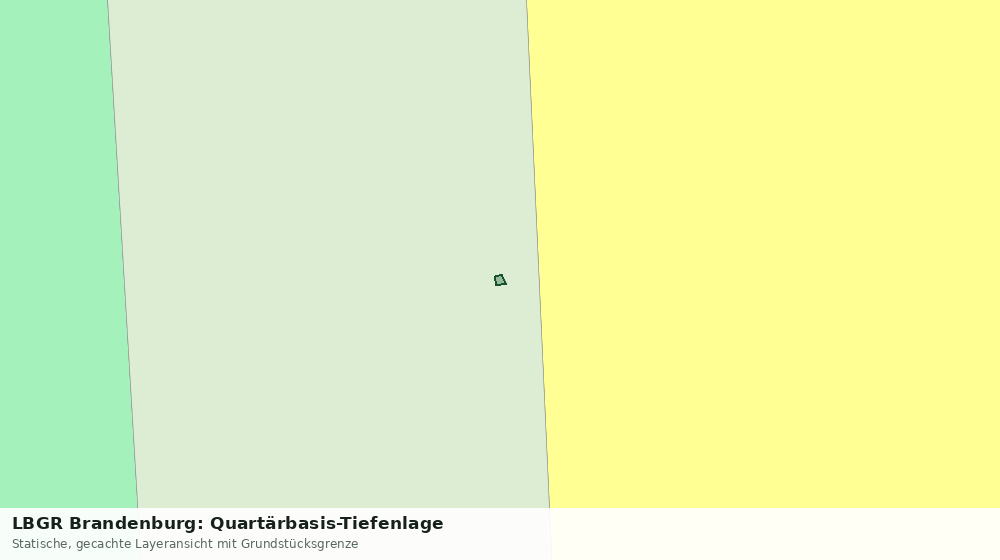 Statische Kartenansicht: LBGR Brandenburg: Quartärbasis-Tiefenlage