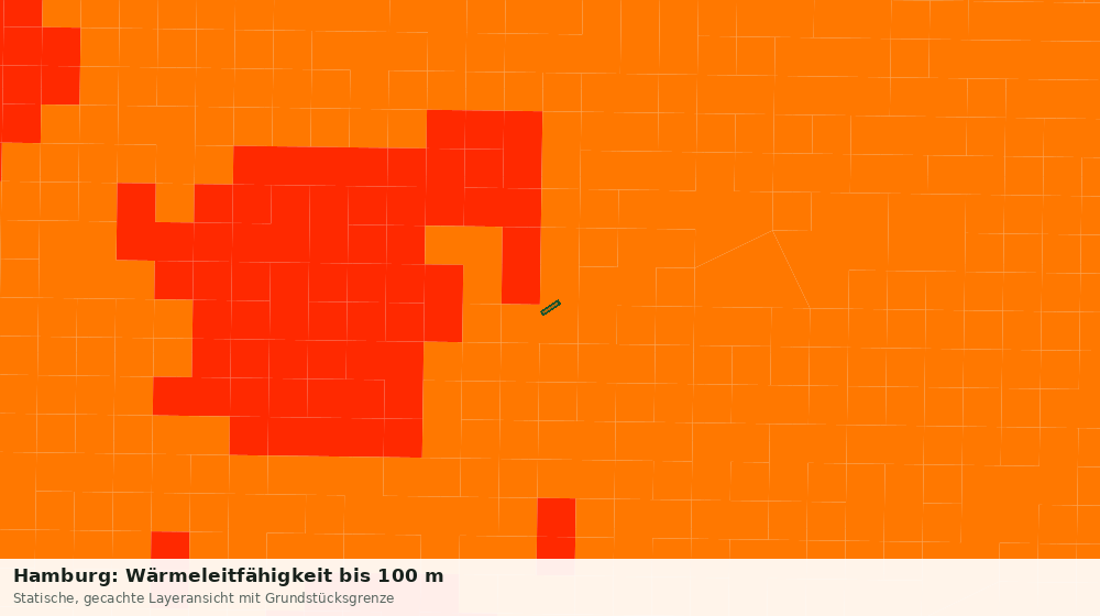 Statische Kartenansicht: Hamburg: Wärmeleitfähigkeit bis 100 m