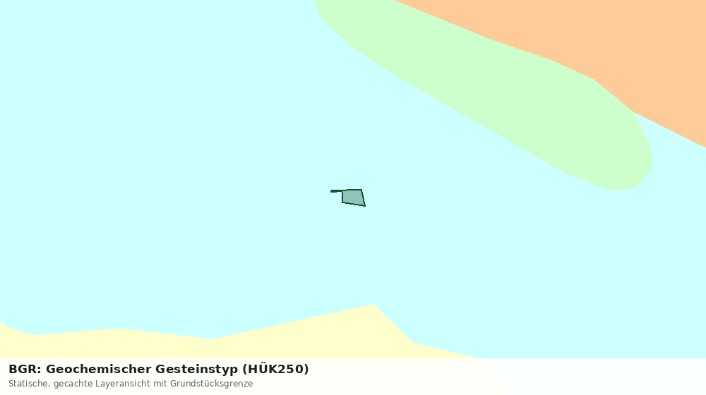 Statische Kartenansicht: BGR: Geochemischer Gesteinstyp (HÜK250)