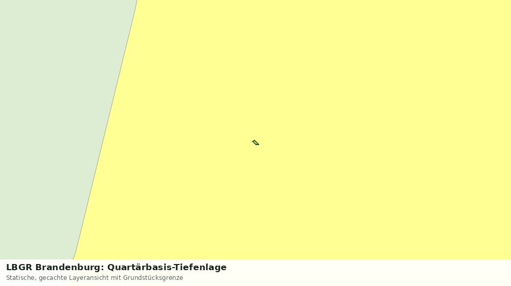 Statische Kartenansicht: LBGR Brandenburg: Quartärbasis-Tiefenlage