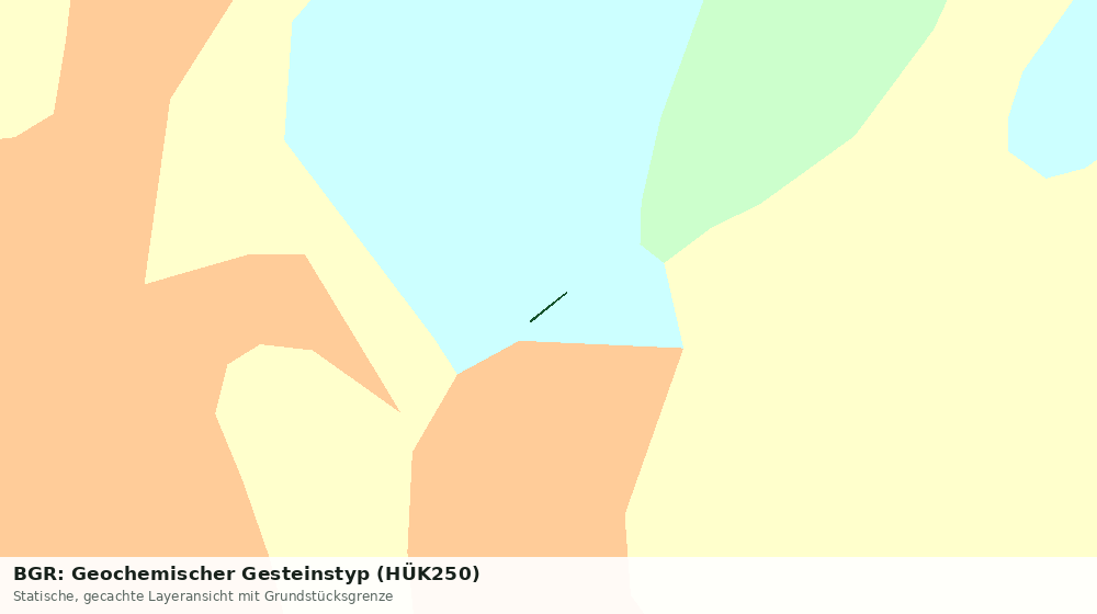 Statische Kartenansicht: BGR: Geochemischer Gesteinstyp (HÜK250)