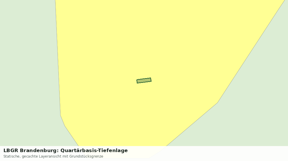 Statische Kartenansicht: LBGR Brandenburg: Quartärbasis-Tiefenlage