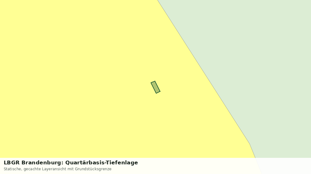 Statische Kartenansicht: LBGR Brandenburg: Quartärbasis-Tiefenlage