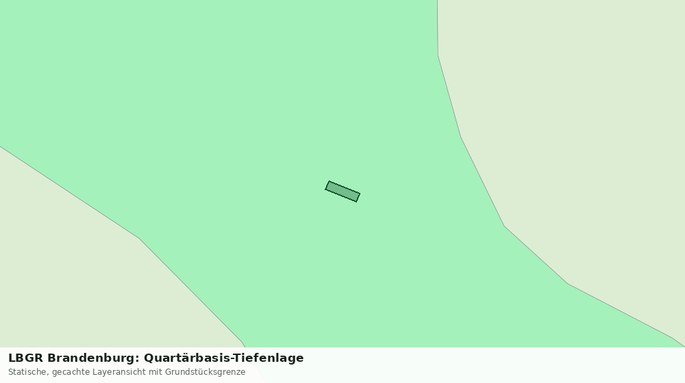 Statische Kartenansicht: LBGR Brandenburg: Quartärbasis-Tiefenlage