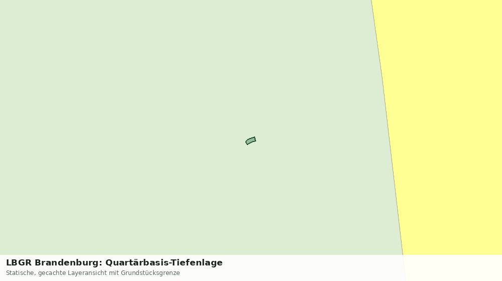 Statische Kartenansicht: LBGR Brandenburg: Quartärbasis-Tiefenlage