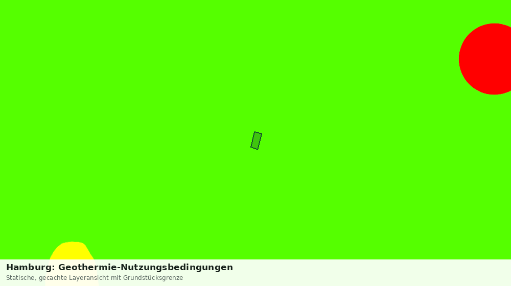 Statische Kartenansicht: Hamburg: Geothermie-Nutzungsbedingungen