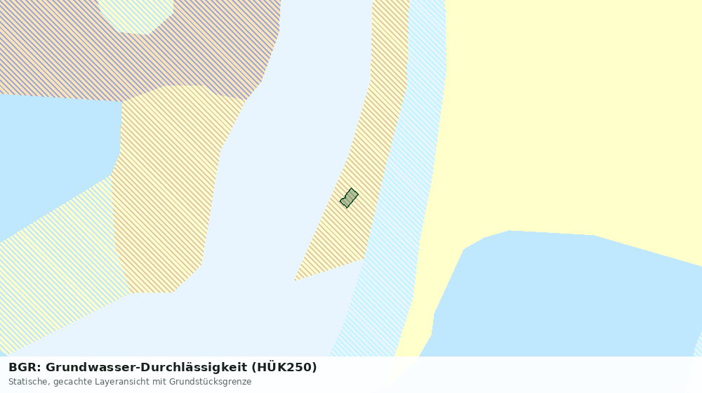 Statische Kartenansicht: BGR: Grundwasser-Durchlässigkeit (HÜK250)