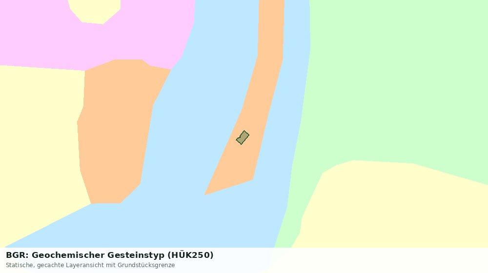 Statische Kartenansicht: BGR: Geochemischer Gesteinstyp (HÜK250)