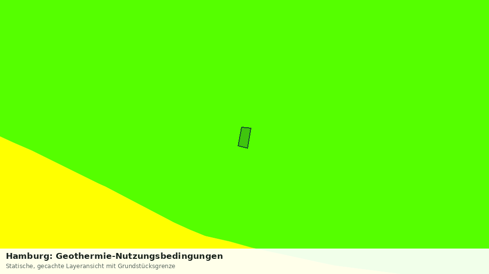 Statische Kartenansicht: Hamburg: Geothermie-Nutzungsbedingungen