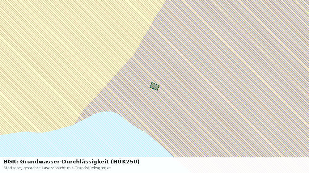 Statische Kartenansicht: BGR: Grundwasser-Durchlässigkeit (HÜK250)