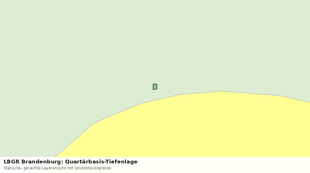 Statische Kartenansicht: LBGR Brandenburg: Quartärbasis-Tiefenlage