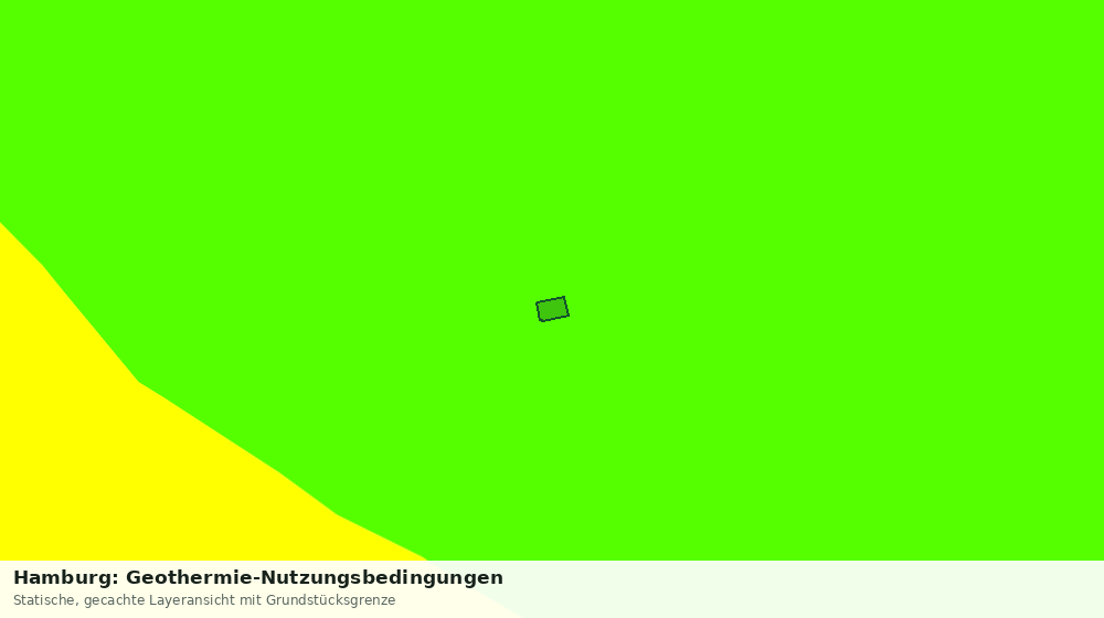 Statische Kartenansicht: Hamburg: Geothermie-Nutzungsbedingungen