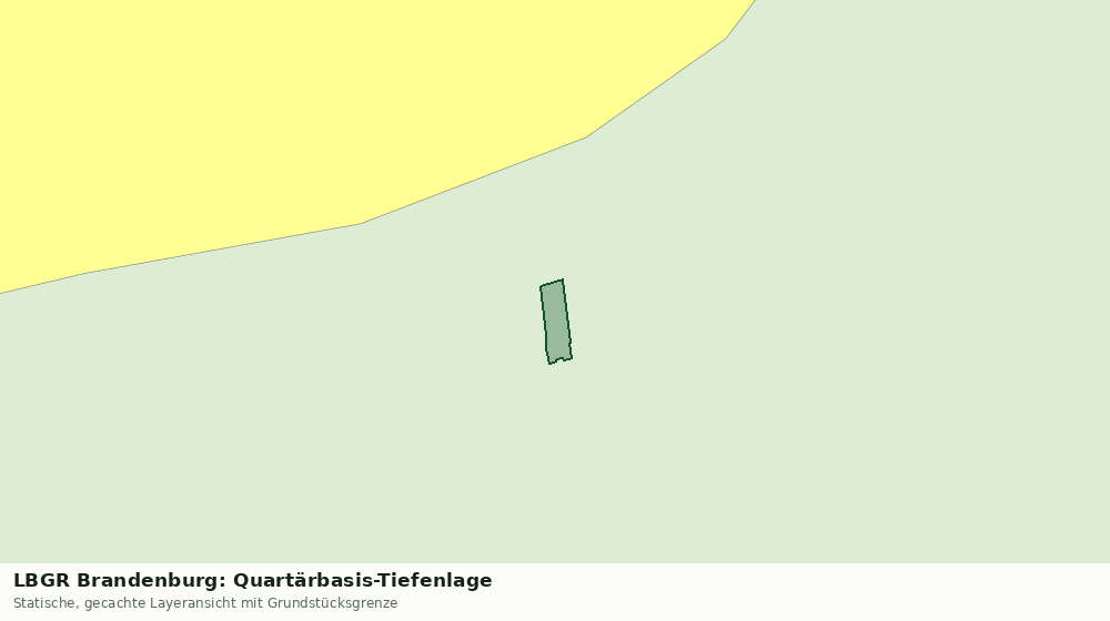 Statische Kartenansicht: LBGR Brandenburg: Quartärbasis-Tiefenlage