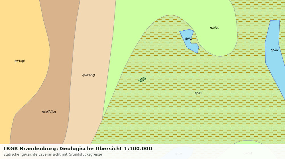 Statische Kartenansicht: LBGR Brandenburg: Geologische Übersicht 1:100.000