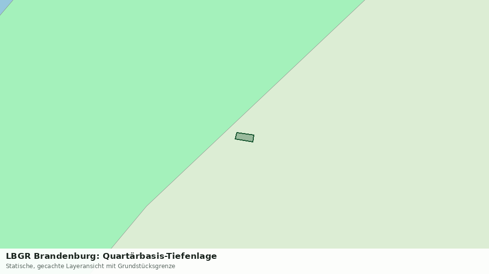 Statische Kartenansicht: LBGR Brandenburg: Quartärbasis-Tiefenlage