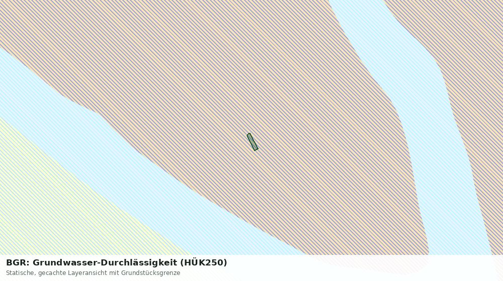 Statische Kartenansicht: BGR: Grundwasser-Durchlässigkeit (HÜK250)