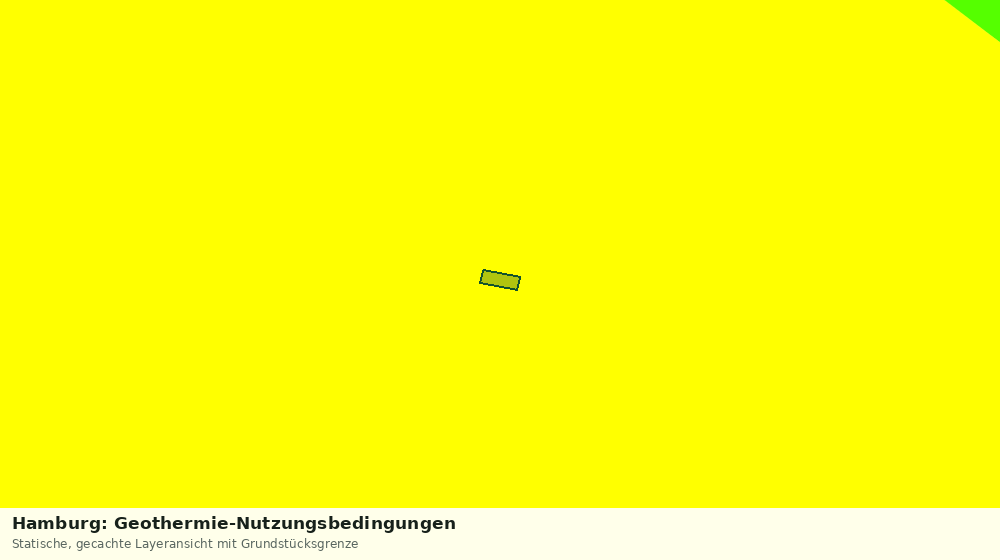 Statische Kartenansicht: Hamburg: Geothermie-Nutzungsbedingungen