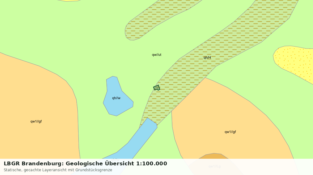 Statische Kartenansicht: LBGR Brandenburg: Geologische Übersicht 1:100.000