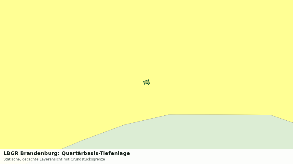 Statische Kartenansicht: LBGR Brandenburg: Quartärbasis-Tiefenlage