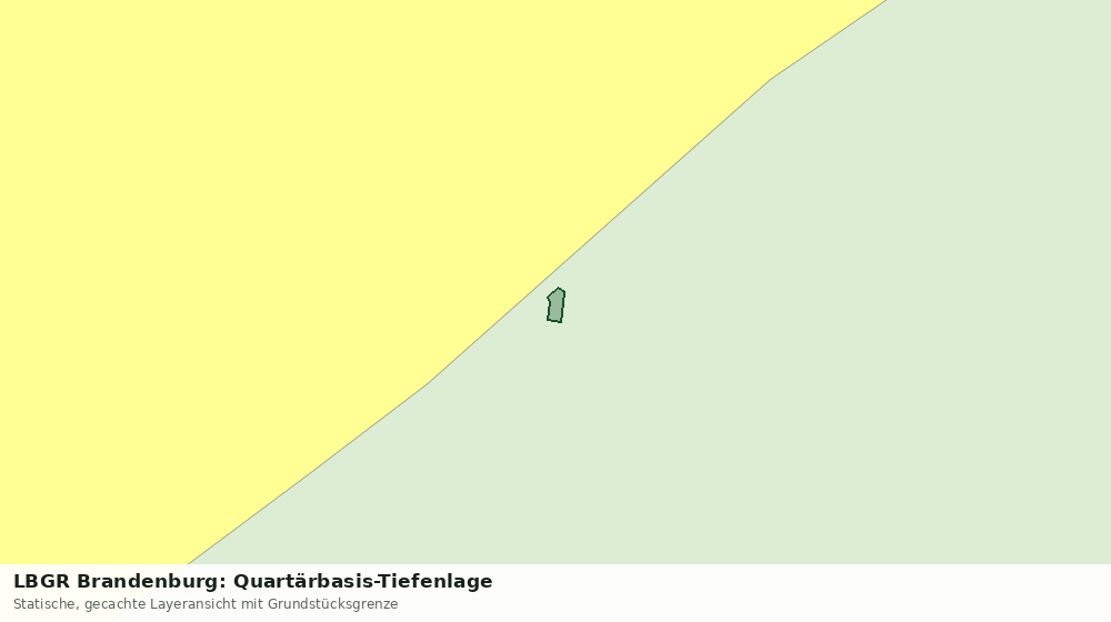 Statische Kartenansicht: LBGR Brandenburg: Quartärbasis-Tiefenlage