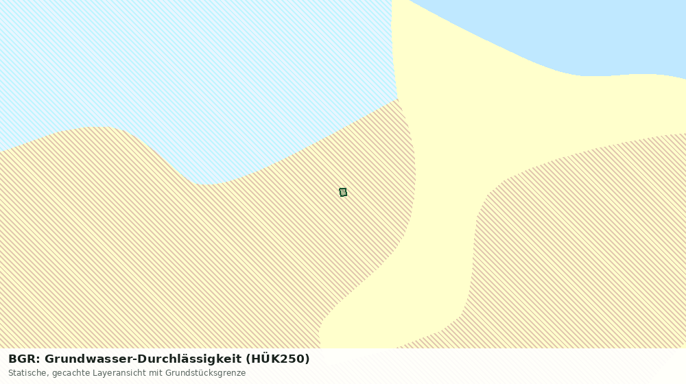 Statische Kartenansicht: BGR: Grundwasser-Durchlässigkeit (HÜK250)
