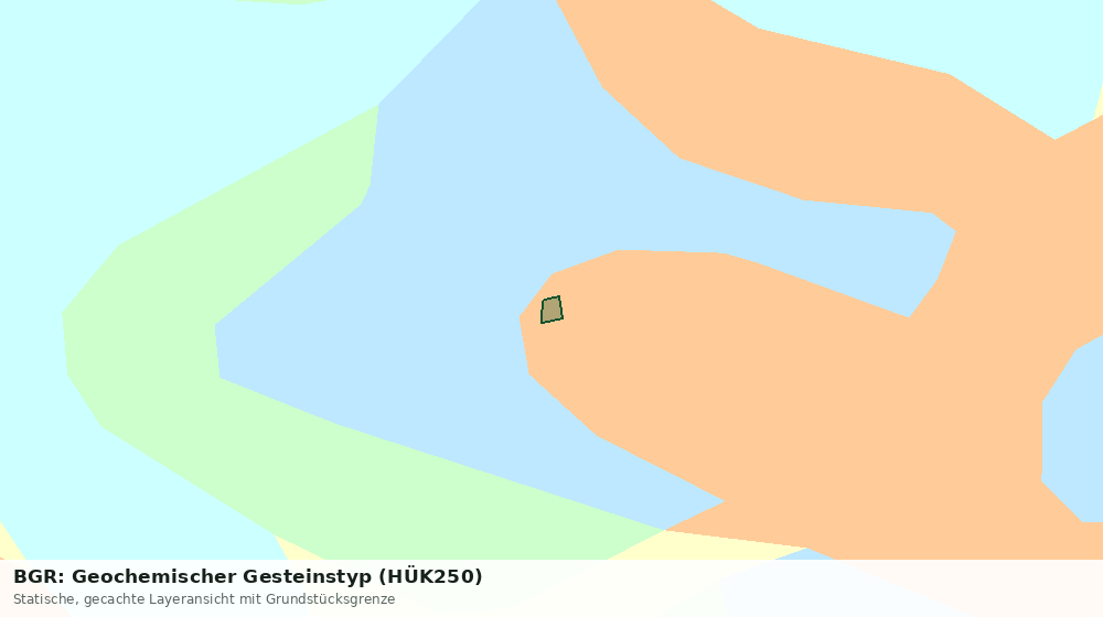 Statische Kartenansicht: BGR: Geochemischer Gesteinstyp (HÜK250)