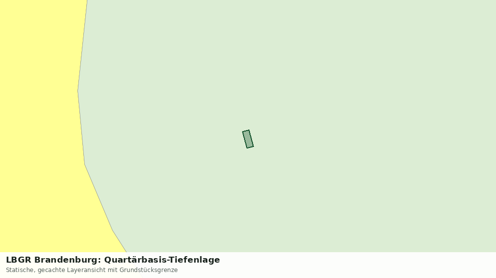 Statische Kartenansicht: LBGR Brandenburg: Quartärbasis-Tiefenlage