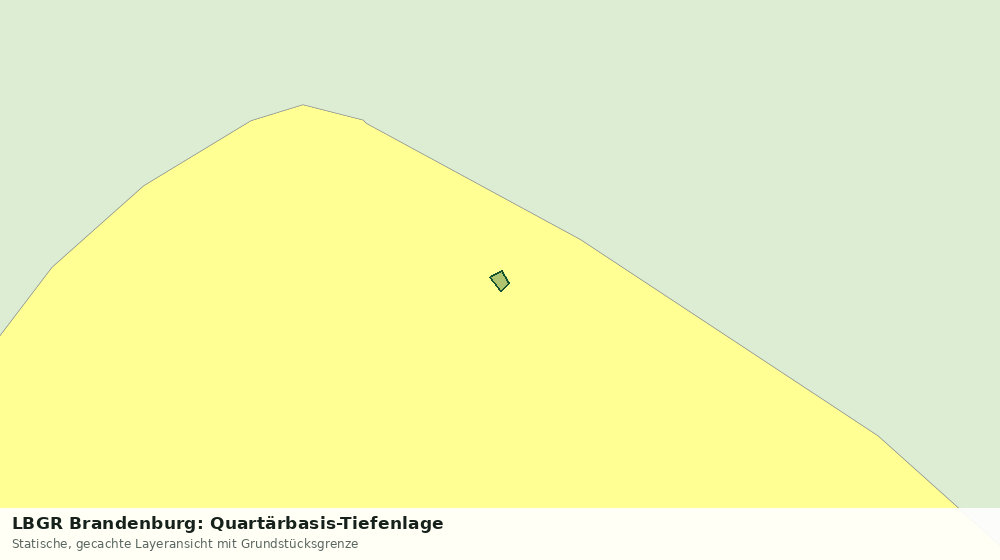 Statische Kartenansicht: LBGR Brandenburg: Quartärbasis-Tiefenlage