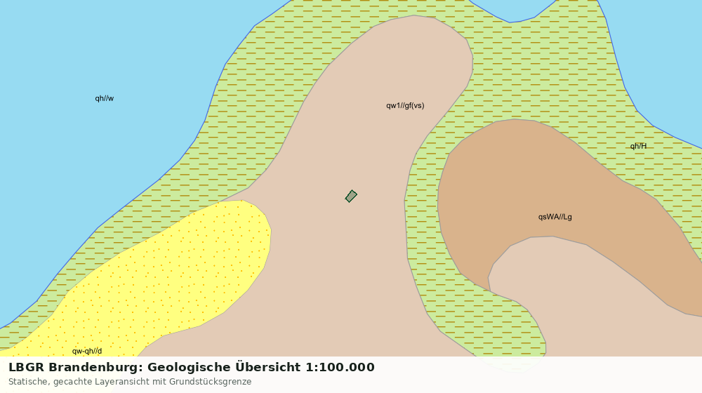 Statische Kartenansicht: LBGR Brandenburg: Geologische Übersicht 1:100.000