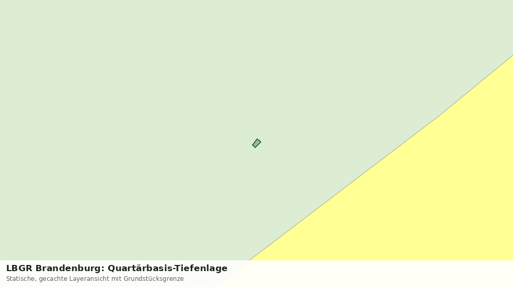 Statische Kartenansicht: LBGR Brandenburg: Quartärbasis-Tiefenlage