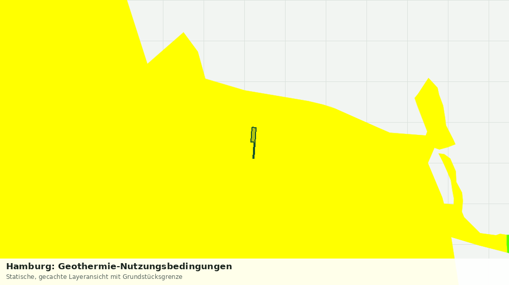 Statische Kartenansicht: Hamburg: Geothermie-Nutzungsbedingungen