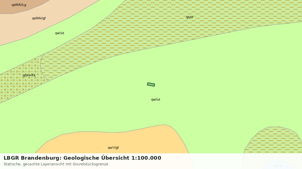 Statische Kartenansicht: LBGR Brandenburg: Geologische Übersicht 1:100.000