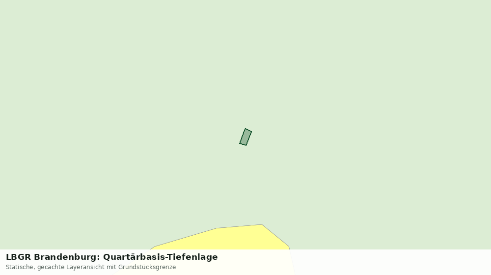 Statische Kartenansicht: LBGR Brandenburg: Quartärbasis-Tiefenlage