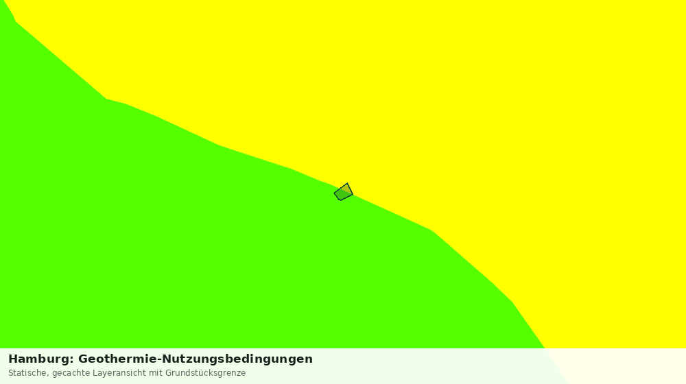 Statische Kartenansicht: Hamburg: Geothermie-Nutzungsbedingungen