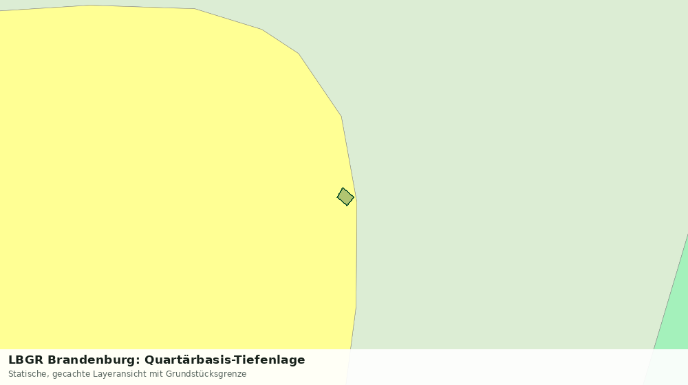 Statische Kartenansicht: LBGR Brandenburg: Quartärbasis-Tiefenlage