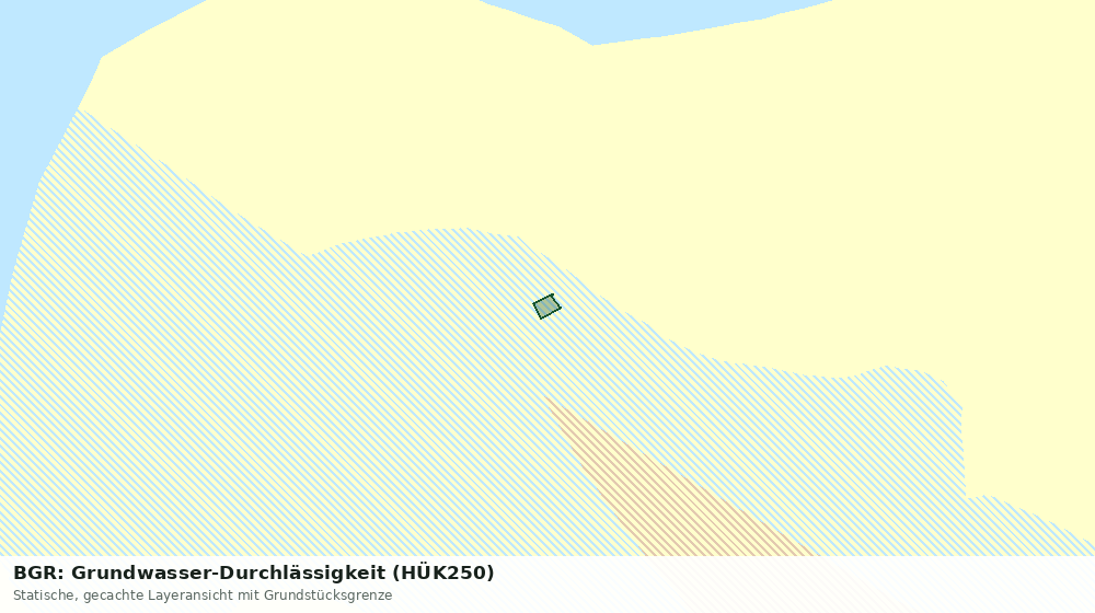 Statische Kartenansicht: BGR: Grundwasser-Durchlässigkeit (HÜK250)