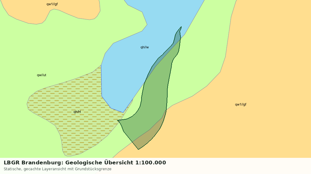 Statische Kartenansicht: LBGR Brandenburg: Geologische Übersicht 1:100.000