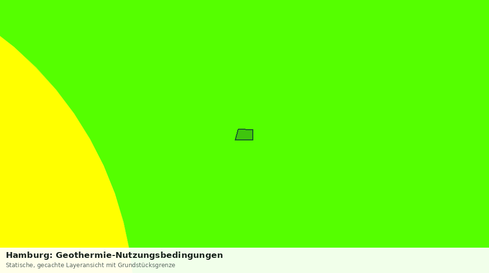 Statische Kartenansicht: Hamburg: Geothermie-Nutzungsbedingungen